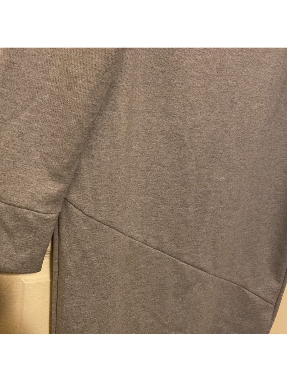 Dynamite| Dress ribbed boatneck shoulder zipper. Grey. Medium - Picture 7 of 7